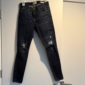Frame Distressed Skinny Jeans